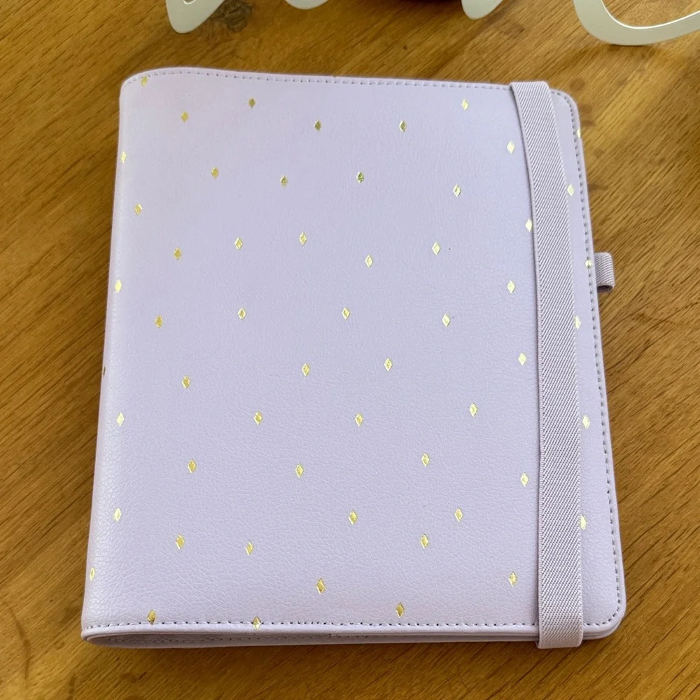 kikki.K Lavender Tablet/Planner Cover with Gold Diamond Accents - Picture 15 of 15